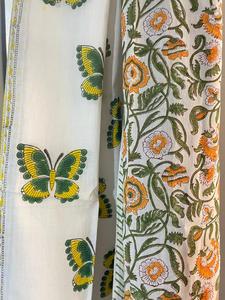 Lightweight Eco-Friendly Floral Cotton Scarf Traditional <b>Indian</b> Design Hand Block Printed <b>Shawl</b> - Product Image 2