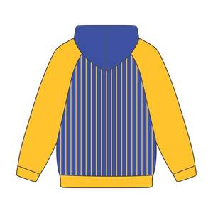 เสื้อฮู้ดแบบสวมหัวมีฮู้ด Sigma Rho สีฟ้า Raglan pinstripes สีทอง1922ปี Sigma sorority pinstripes sgrho sorority APPAREL Divine hbcu - Product Image 3