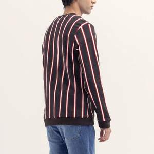 Wholesale Cotton Unisex <b>Fleece</b> Terry <b>Sweatshirt</b> Custom Printed logo stripes Custom Crewneck Men <b>Sweatshirts</b> unisex - Product Image 4