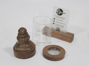 Vente en gros des dernières nouveautés en bois et acrylique Mubkhar produit arabe brûleur d'encens Design personnalisé Mukhbar acrylique Bakhoor brûleur en bois - Product Image 5