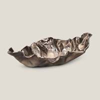Plateau décoratif en aluminium artisanal moderne de luxe en or, personnalisé, nouvelle collection, très demandé pour la décoration intérieure de Noël, de mariage et de salon