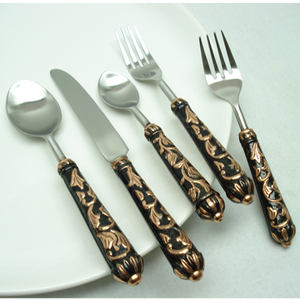 Antique Decorative Kitchen Utensil Cutlery <b>Set</b> Best Quality Stainless Steel Cutlery <b>Set</b> Restaurant Household Flatware Cutlery Se - Product Image 6