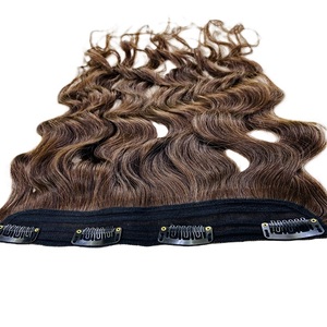 Vagues naturelles indiennes à double tirage de haute qualité Offre Spéciale 100% Extensions de cheveux humains vierges Remy de qualité supérieure pour femmes - Product Image 2