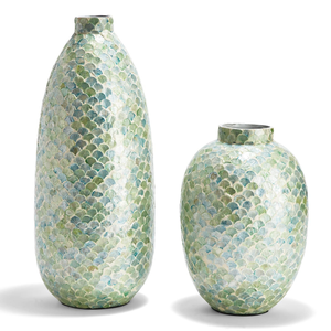 Jarrones con incrustaciones de perlas para decoración del hogar, diseño único, hecho a mano, natural, de Vietnam - Product Image 1