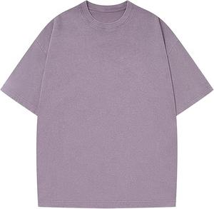 T-shirt Homme Oversize Personnalisable avec Logo, en Tissu Tricoté, Couleurs Vieillies, Style Vieilli, Léger, Coton Doux, Grandes Tailles Disponibles - Product Image 5