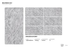 Dalles en porcelaine effet marbre blanc élégant 600x1200, surface polie, revêtement de sol moderne sans joint, idéal pour les intérieurs de luxe - Product Image 5