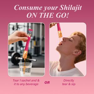 Bâtonnets de Shilajit de l'Himalaya pur au miel biologique et à la saveur naturelle de fraise | Shilajit 30 bâtonnets pour stimuler l'énergie et l'immunité - Product Image 3