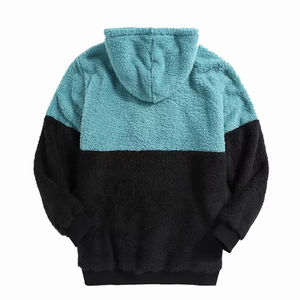 Wholesale Winter Heavy Weight Warm <b>Sherpa</b> <b>Fleece</b> Latest Design Breathable Regular Fit Oversized <b>Men</b> Zipper Hoodies Embroidered - Product Image 6