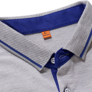 Polo de manga corta de diseño personalizado para hombre, Polo estampado de talla grande de buena calidad para hombre - Product Image 4