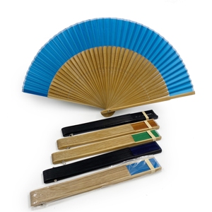 Ventaglio <span class=keywords><strong>Giapponese</strong></span> Personalizzato in Bambù con Stampa Stile Fata, Decorazione Dipinta, Grande, Pieghevole, Portatile, <span class=keywords><strong>Colore</strong></span> Personalizzabile - Product Image 1