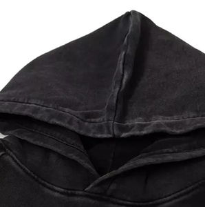 100% coton coupe ajustée lavage à l'acide survêtement ensemble nouveau deux pièces pantalon Style grande taille entraînement en plein air Jogging porter pour l'hiver - Product Image 6