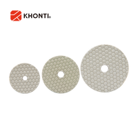 100mm/4 pouces pressé à sec diamant tampon de polissage de sol disque de meulage abrasif pour granit marbre béton OEM pris en charge
