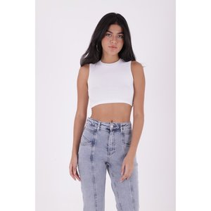 Jeans con cuciture frontali 7043 - Blu scuro con lavaggio effetto sporco - Product Image 4