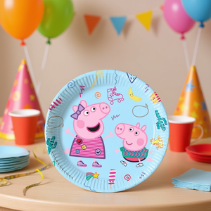 Platos Desechables de Peppa Pig de 23 cm, 6 Piezas, Vajilla para Fiestas, Cumpleaños Infantiles - Product Image 3