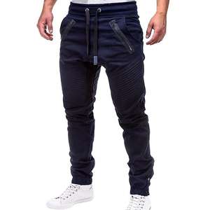 Pantalon cargo décontracté en toile respirante pour homme, léger, taille mi-haute, coupe droite, avec grandes poches - Product Image 4