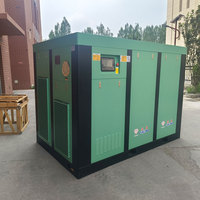 Compresseur d'air rotatif à vis silencieux, lubrifié, insonorisé, type armoire, 22KW-250KW, 2 étages, VSD PM