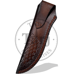 Funda de Cuero para Cuchillo de Caza de Acero al Carbono, Impermeable, Duradera, Hecha a Mano, Personalizable, OEM B2B, OFERTA - Product Image 2