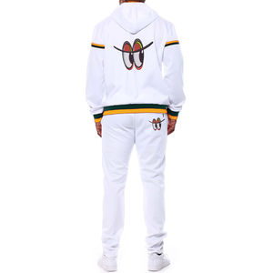 Ensemble de survêtement unisexe élégant coupe-vent jogging course à pied gym fitness respirant léger vêtements de sport fermeture éclair intégrale sweat-shirt pantalon - Product Image 2