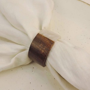Servilletero único de madera y resina, decoración de mesa de diseñador, anillo de servilleta de tejido de boda al por mayor - Product Image 2