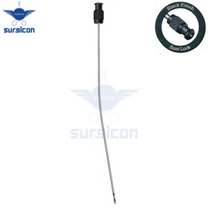 หลอดดูดสเตนเลสแบบแมนนวลเพื่อความแม่นยำของร่างกายพร้อมคอนทัวร์สีดำ - Product Image 5