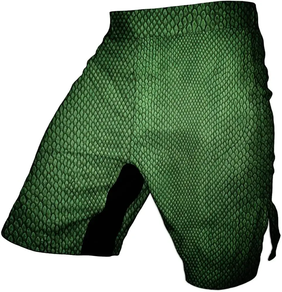 Custom Mma Shorts Training Grappling Shorts 4-Way Stretch Geweven Stof Eigen Sublimatie Afdrukken Ontwerp