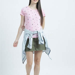 เสื้อยืดผู้หญิงแบบสั่งทำได้สำหรับผู้หญิงเสื้อยืดลำลองสไตล์ล่าสุด - Product Image 3