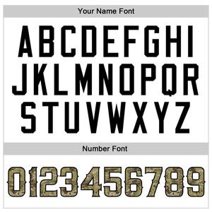 เสื้อเบสบอลแฟชั่นธงอเมริกันแท้ลายพรางสีดำสีขาวออกแบบได้ตามต้องการ - Product Image 4