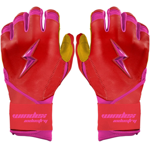 Guantes de bateo estilo BruceBolt personalizados de alta calidad con % 100 Guantes de cuero Cabretta Premium - Product Image 1