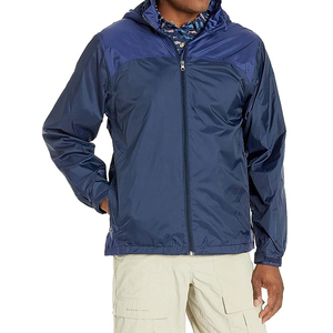 Veste de pluie à manches longues pour hommes, quantité en vrac, tenue décontractée, dernière mode 100% polyester, veste coupe-vent de pluie pour hommes OEM - Product Image 5