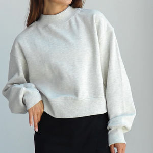 Suéter de Punto Cómodo, Informal, de Lujo, Transpirable, Unisex, de Invierno, 100% Algodón, Cuello Alto, Corte Regular - Product Image 2