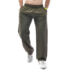 Venta al por mayor de los hombres Casual Cargo Jogger Pantalones de cintura alta con bolsillos ligeros de los hombres Pantalones 100% de poliéster de peso medio de punto - Product Image 1