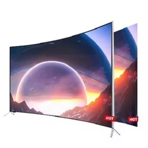 2024 Original SQMSVNGS Smart TV 65/75 pouces écran incurvé QLED H-D-R tout nouvel affichage de qualité Smart TV en vente - Product Image 1