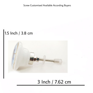 <b>Turquoise</b> Hexagon Moroccan Gold Blue Ceramic Knobs Industrial Metal Drawer Cabinet Handle Pulls for Kitchen Hotel Bathroom - Product Image 4