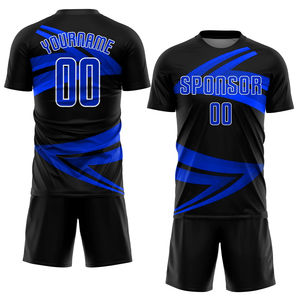 2025 personnalisé France maillots de football ensemble unisexe pleine Sublimation impression numérique 100% Polyester tissu Football uniforme adultes - Product Image 5