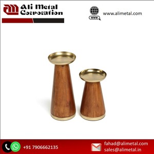 <b>Candle</b> <b>Holder</b> Stand Natural Wood <b>Candle</b> <b>Holder</b> For Home Decor Wedding Party Table Top Candlesticks Custom Design Available - Product Image 2