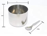 Boîte à épices classique en acier inoxydable écologique à 7 compartiments avec cuillères pour le rangement de la vaisselle de cuisine, cadeaux d'affaires Inde