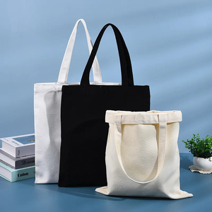 Sacs fourre-tout en toile de coton réutilisables à ouverture supérieure, personnalisables avec logo imprimé, bandoulière, capacité 3L+, vierges et personnalisables - Product Image 3