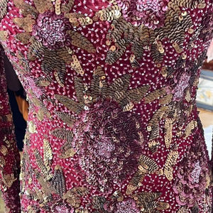 ชุดเดรสคลับคอกลมสวยหรูหราประดับด้วยลูกปัดเลื่อมยาวถึงพื้นเอวธรรมชาติปักลายเป็นทางการไข่มุกตรง - Product Image 1