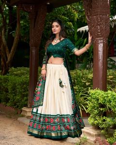 New Summer Collection Fully Stitched Faux Georgette Bandhani Print Lehenga Choli Exclusive Embroidery Work Superhit for Parties - Product Image 5
