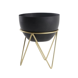 Jardinière en métal Gloria avec support - Product Image 2