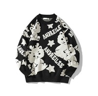 Pull d'hiver en tricot pour homme de haute qualité, respirant, à manches longues, avec logo sur le devant, 100% coton, personnalisable