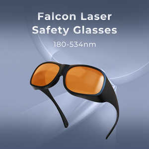 Lunettes de sécurité laser Falcon 180-534nm, verres protecteurs en polycarbonate anti-rayures, certifiées ANSI Z87.1, protection laser - Product Image 4