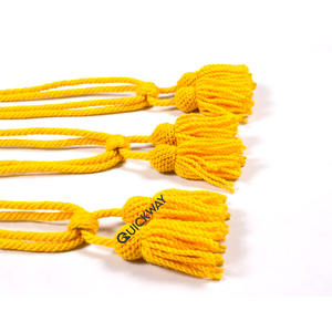 Cérémonial couleur jaune solide chapeau rond cordon jaune/chapeau cordon chapeau vêtements accessoires 2025 - Product Image 3