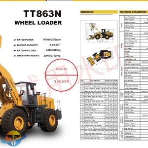 Nueva Versión de la Cargadora Weichai, Potente y Fácil de Operar, con Componentes Centrales del Motor y Accesorios de Cucharón, con Buenas Ventas - Product Image 1