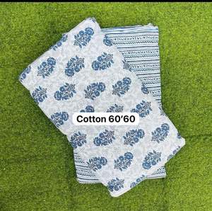 Tissu en coton imprimé au bloc pour la confection de kurtis, de pyjamas, de vêtements d'été et de vêtements de boutique - Product Image 6