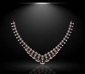 Harnidh Jewels Ensemble de bijoux originaux tendance en acier inoxydable plaqué or blanc/jaune 14K/18K Ensemble de bijoux pour fêtes et cadeaux - Product Image 3