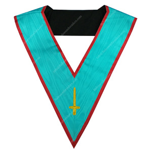 MASONIC REGALIA BLUE LODGE ASSR TESORERO OFICIAL COLLAR FREEMASON COLLAR BORDADO - Product Image 3