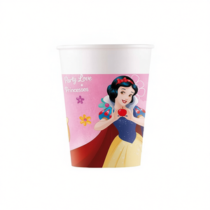 Gobelets en papier Party Love Princesses 200 ml, 6 pièces, vaisselle de fête - Product Image 3