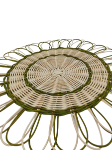 ถาดเสิร์ฟทรงกลมหวาย/หวายเทียมสานมือ - ตะกร้าตกแต่งบนโต๊ะอาหารหลากสี - Product Image 5