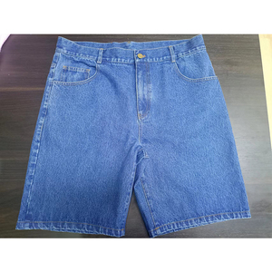 Bermuda Short en jean surdimensionné Baggy haute qualité lavé noir personnalisé longueur au genou - Product Image 4